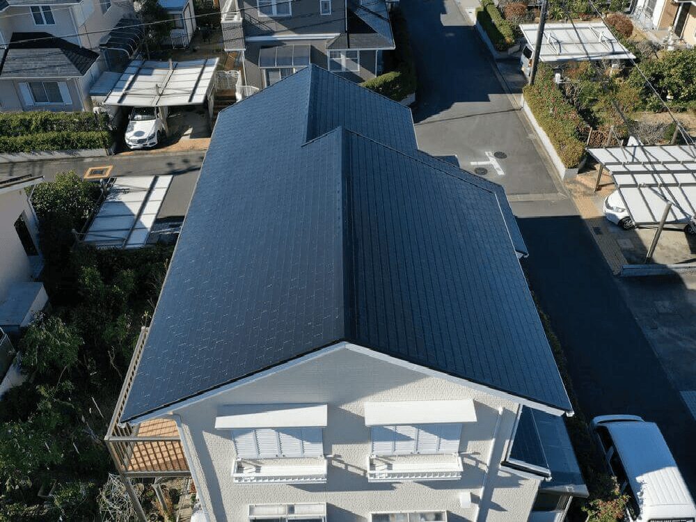 津市の屋根塗装をリペイント匠が施工した写真