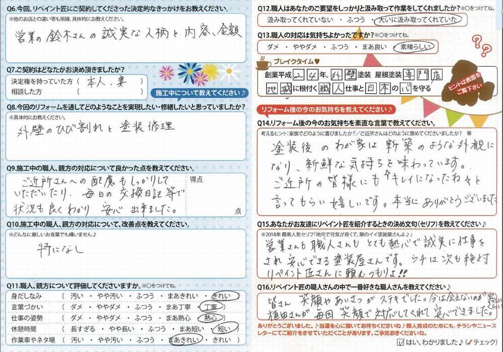 リペイント匠、鈴鹿市、外壁塗装