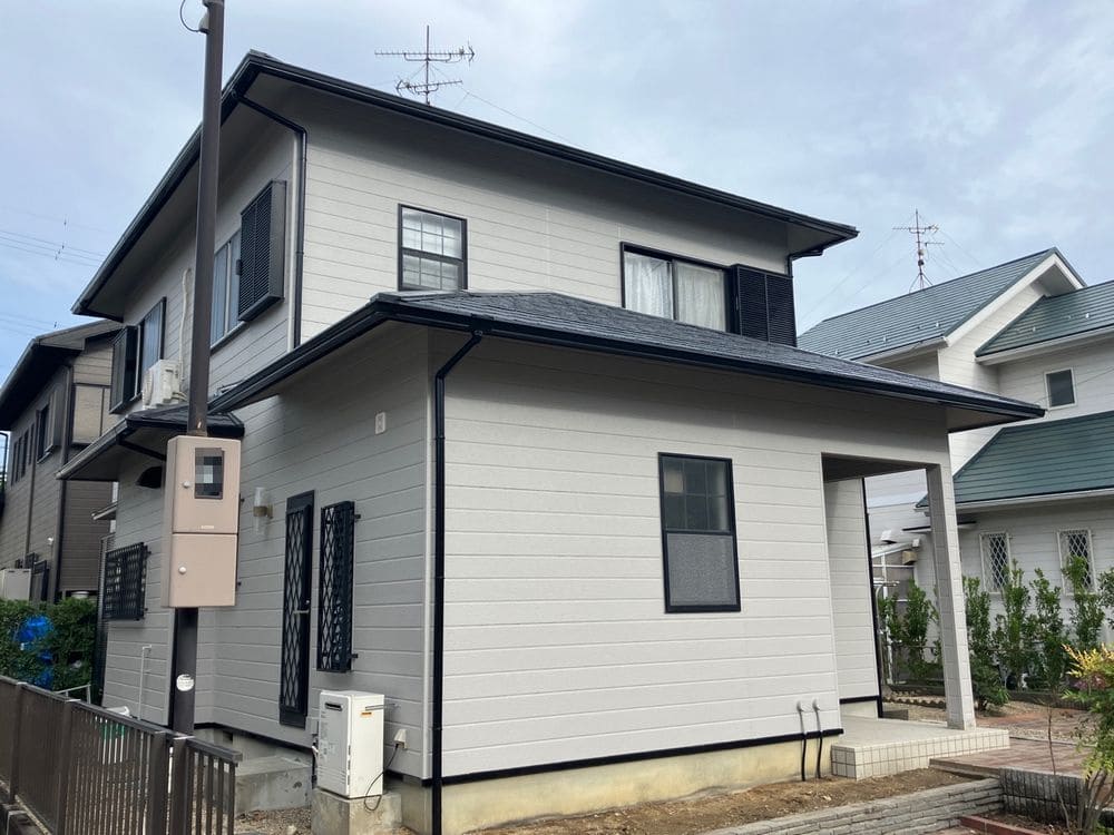 鈴鹿市岸岡町T様_施工後_外壁塗装 (1) 鈴鹿市 外壁塗装 リペイント匠