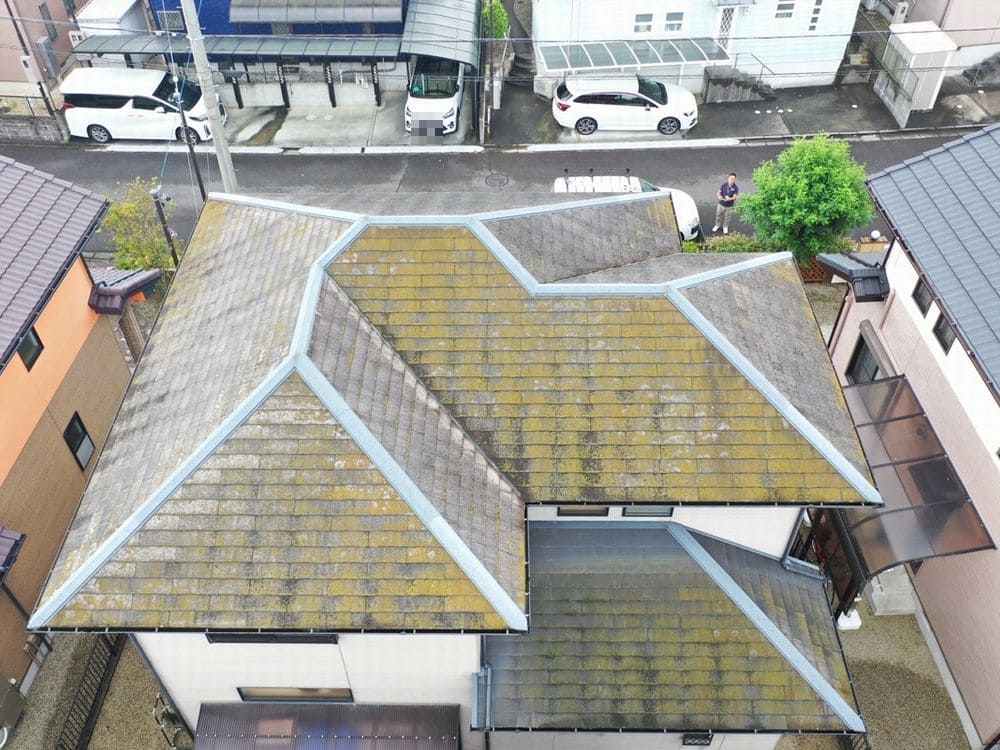 津市夢が丘Y様_施工前_屋根全体 津市 外壁塗装 リペイント匠