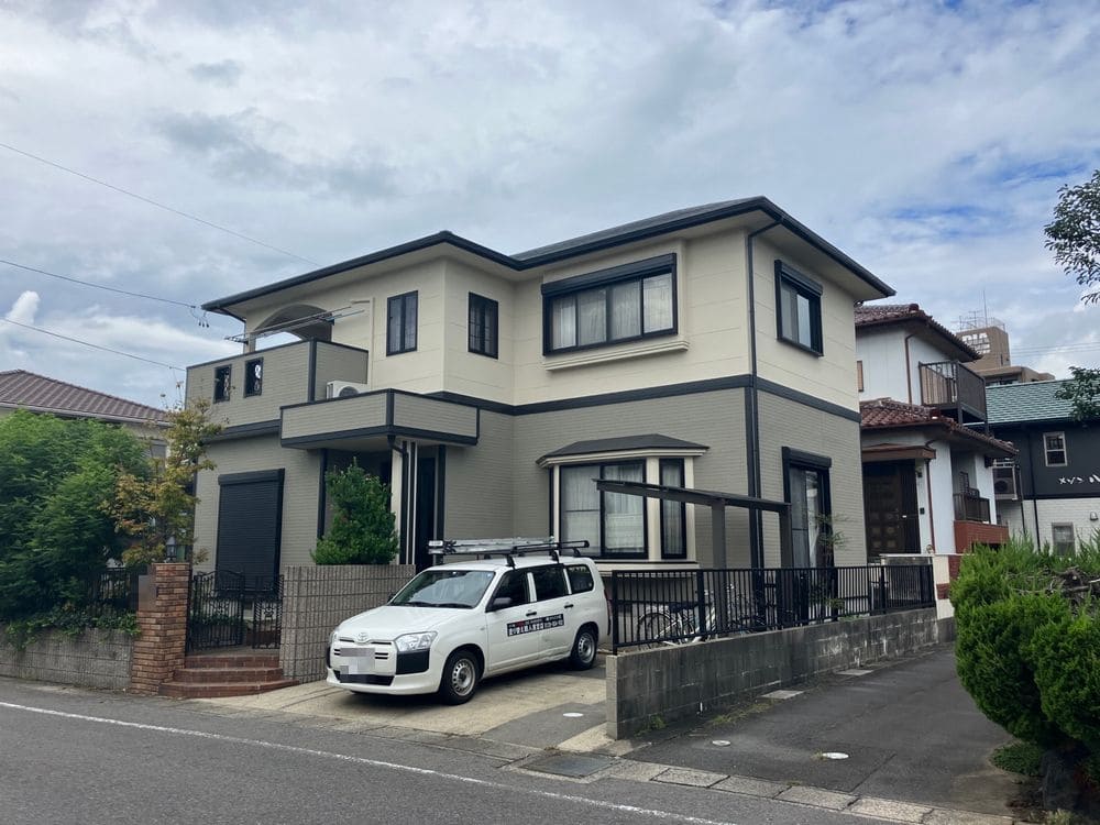 鈴鹿市三日市U様_施工後_外壁全体 (3) 鈴鹿市 外壁塗装 リペイント匠