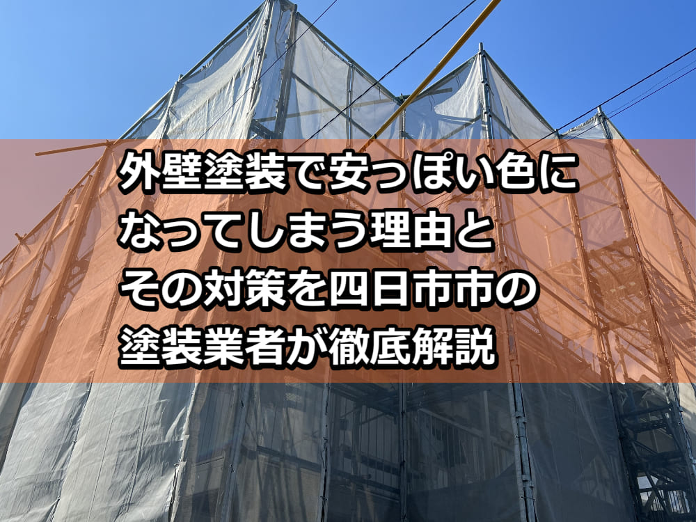 外壁塗装 安っぽい 色 四日市市