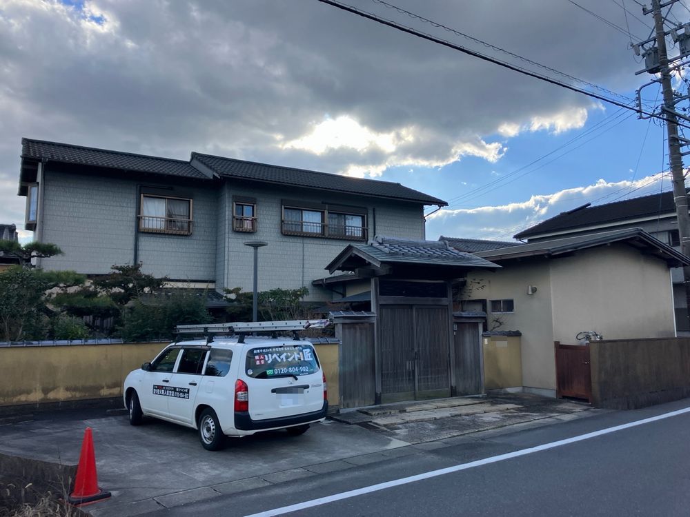四日市市桜町N様_施工前_外壁全体 (3) 四日市市 外壁塗装 リペイント匠