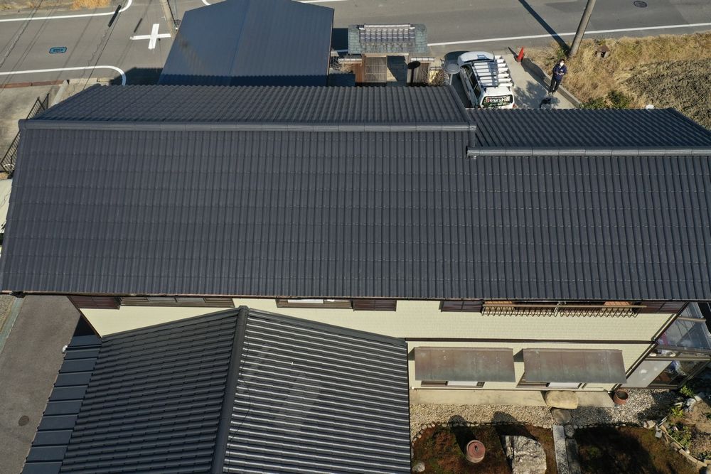 四日市市桜町N様_施工後_屋根全体 四日市市 外壁塗装 リペイント匠