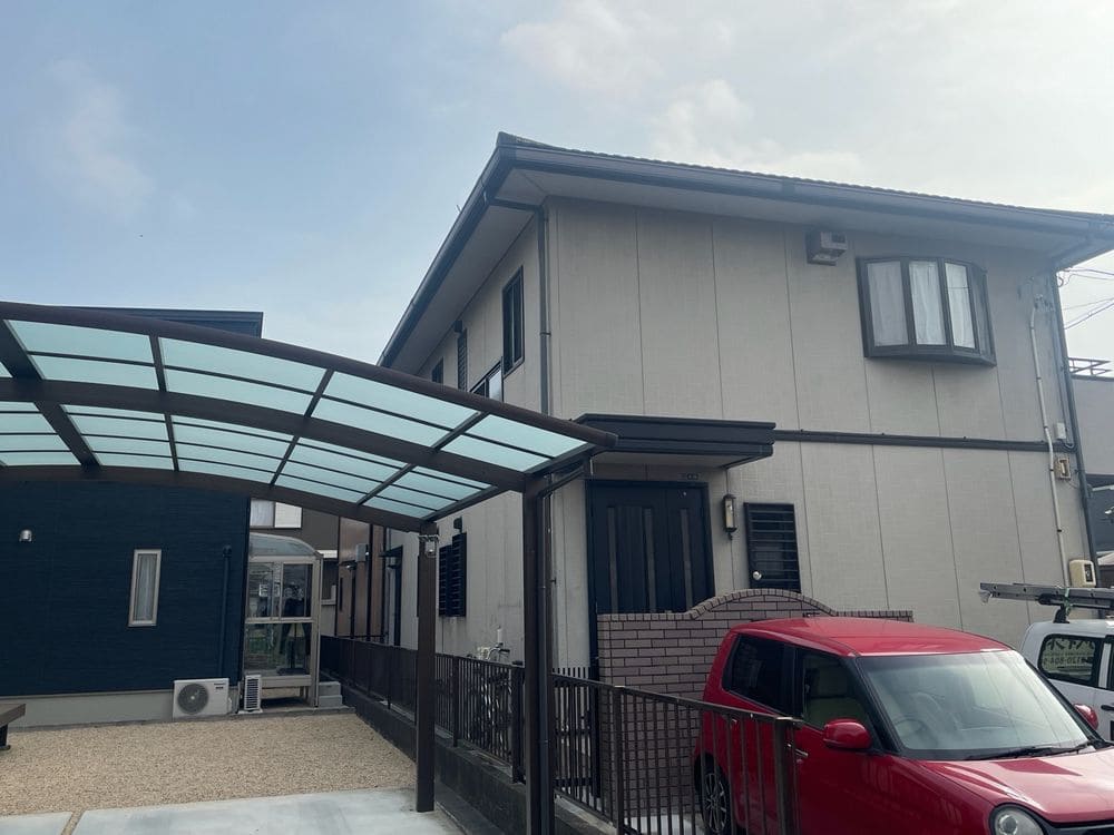 鈴鹿市十宮I様_施工前_外壁全体 (3) 鈴鹿市 外壁塗装 リペイント匠