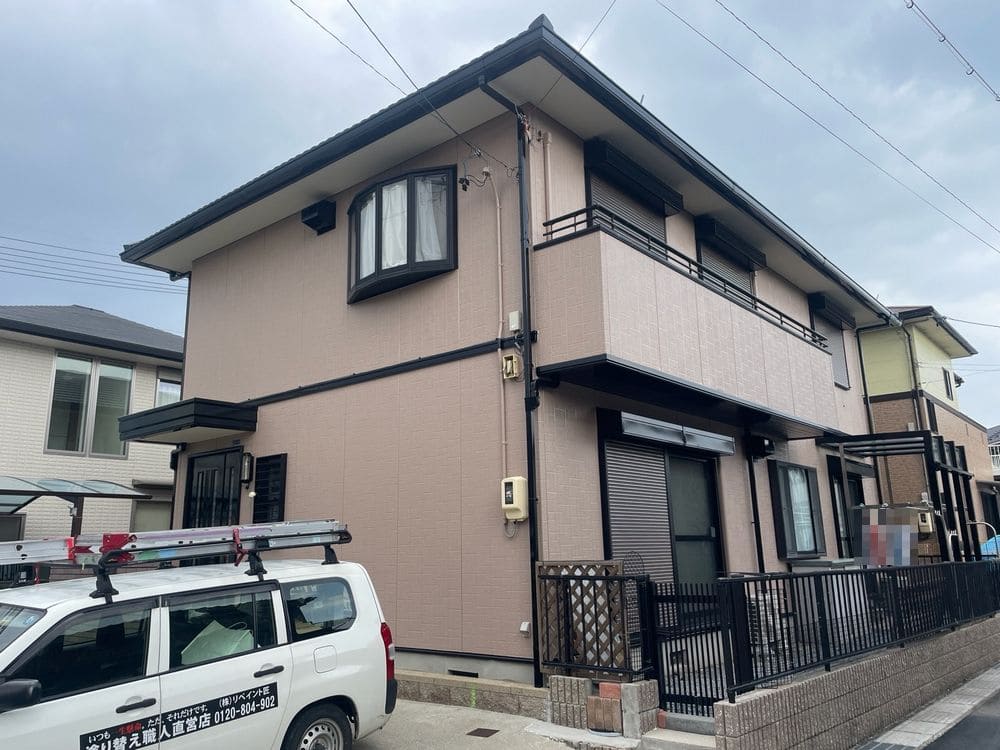 鈴鹿市十宮I様_施工後_外壁全体 (3) 鈴鹿市 外壁塗装 リペイント匠