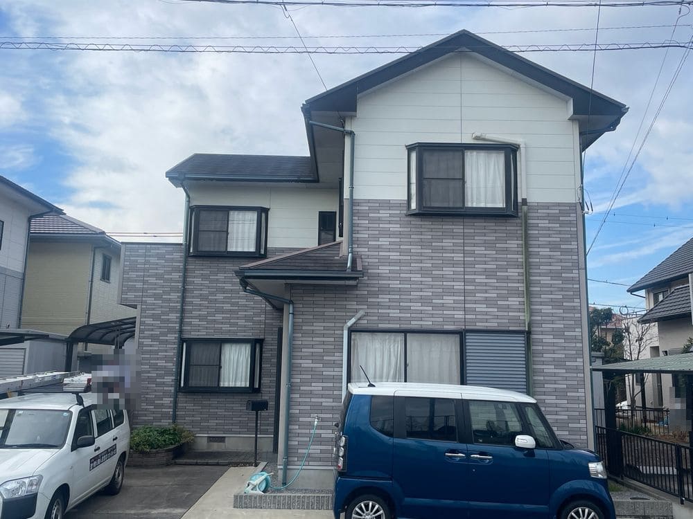 鈴鹿市大池K様(1)_施工前_外壁全体 鈴鹿市 外壁塗装 リペイント匠