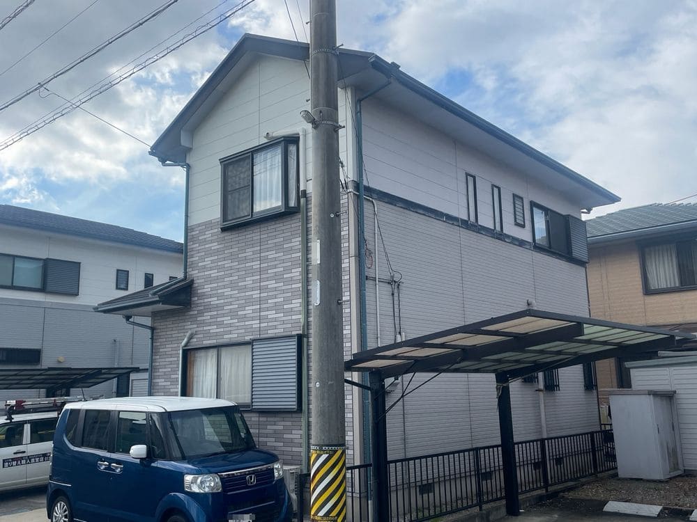 鈴鹿市大池K様(2)_施工前_外壁全体 鈴鹿市 外壁塗装 リペイント匠