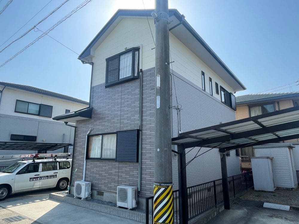 鈴鹿市大池K様(2)_施工後_外壁全体 鈴鹿市 外壁塗装 リペイント匠