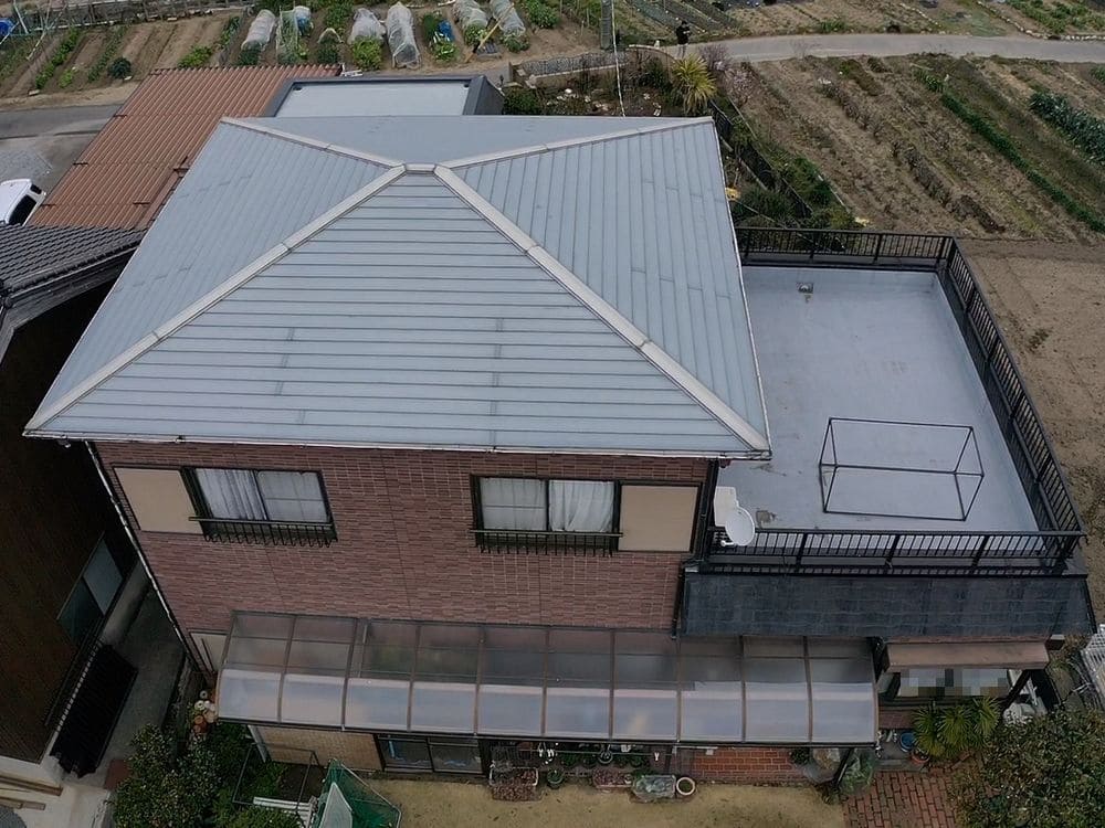 鈴鹿市算所O様_施工前_屋根全体 鈴鹿市 外壁塗装 リペイント匠