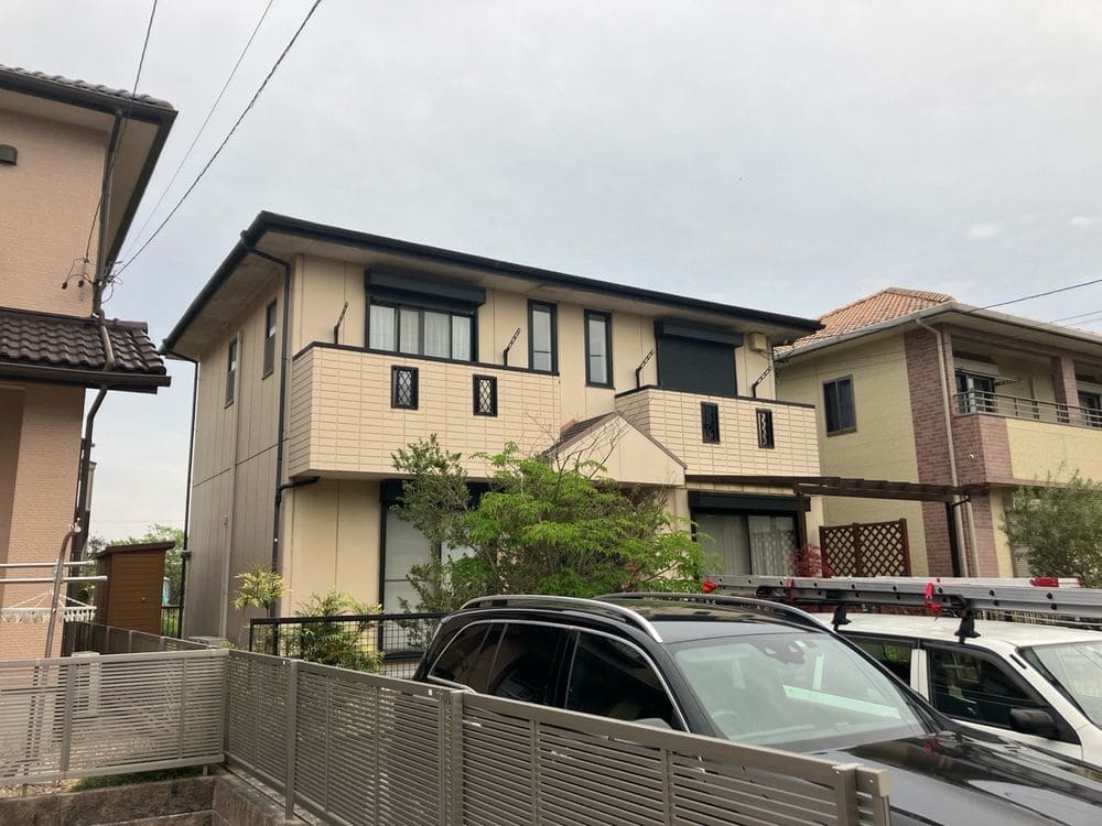 M様鈴鹿市_施工前_外壁全体 鈴鹿市 外壁塗装 リペイント匠