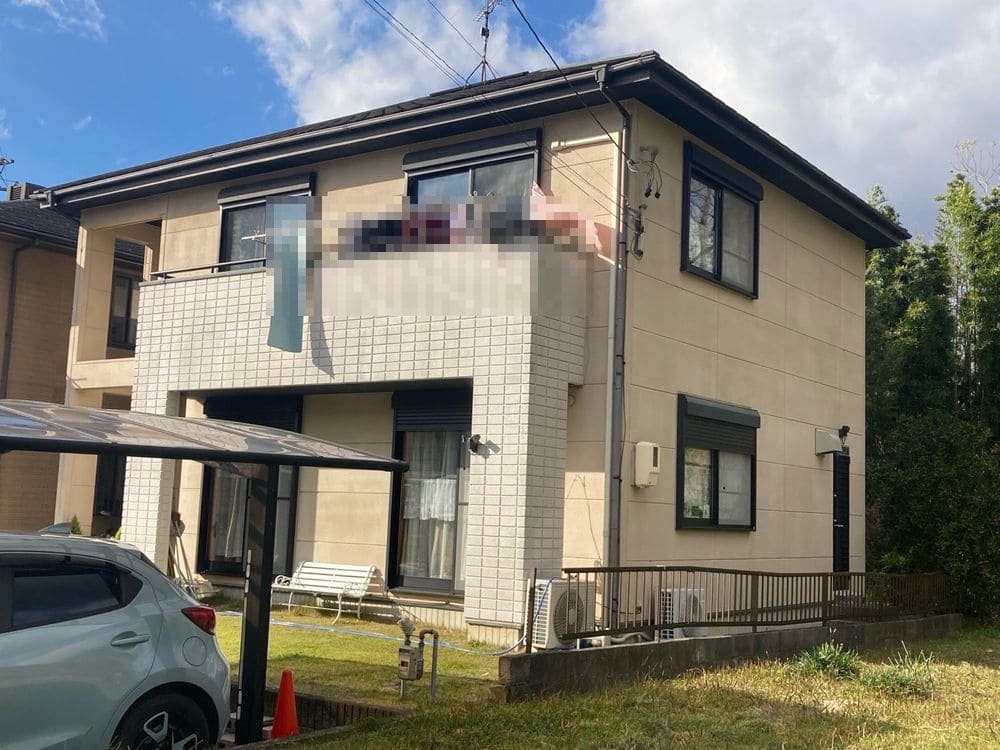 名張市Y様_施工前_外壁全体 (2) 伊賀名張市 外壁塗装 リペイント匠