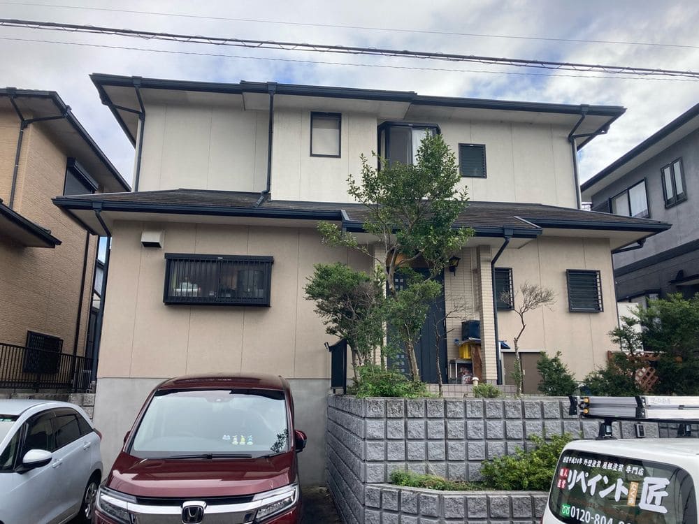 鈴鹿市M様_施工前_外壁全体 (3) 鈴鹿市 外壁塗装 リペイント匠