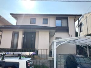 ■四日市市の外壁塗装をした例 四日市市の外壁塗装をリペイント匠が施工した写真