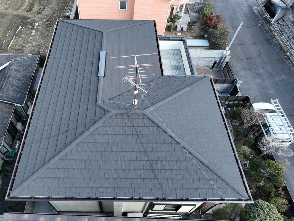 名張市の屋根工事をリペイント匠が施工した写真
