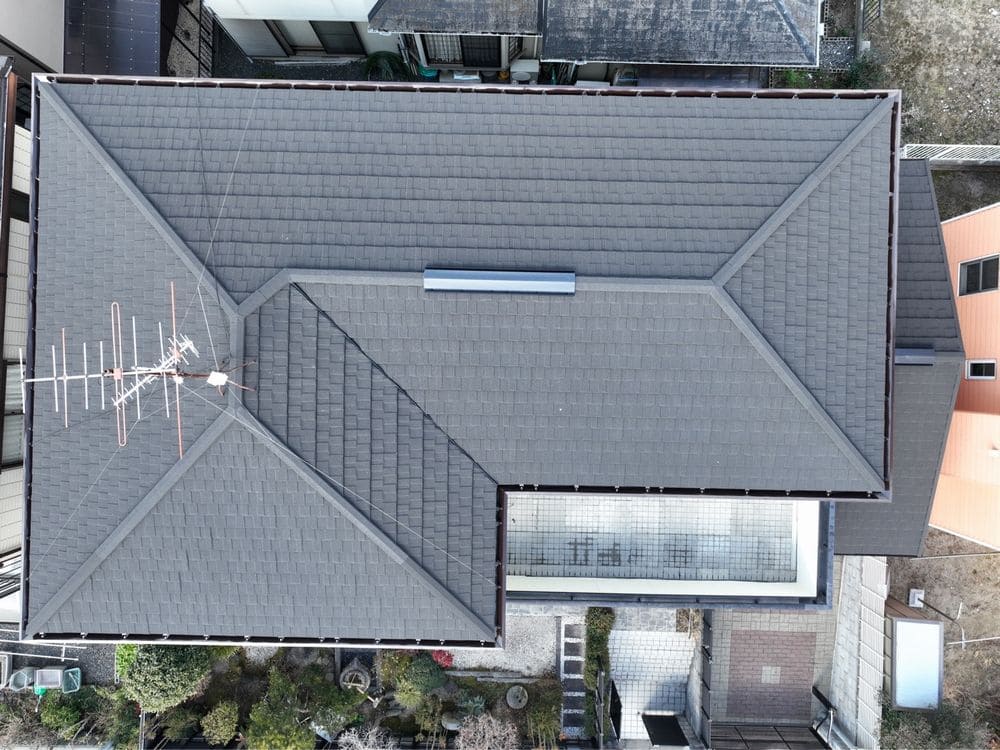 名張市の屋根工事をリペイント匠が施工した写真
