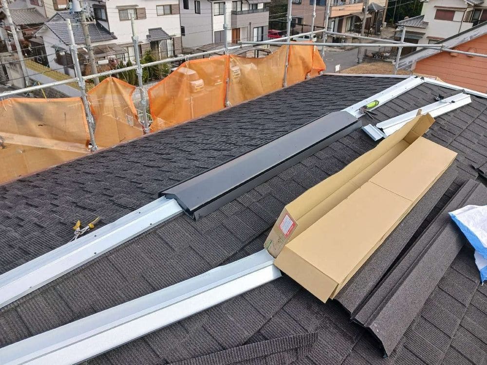 名張市の屋根工事をリペイント匠が施工した写真