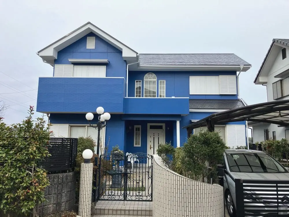四日市市｜ブルーで外壁・屋根塗装｜ドローン活用で安心、満足の仕上がりです