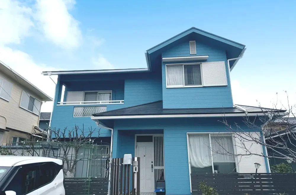 四日市市｜爽やかなお色で塗装＆防水｜お家が元気になりました