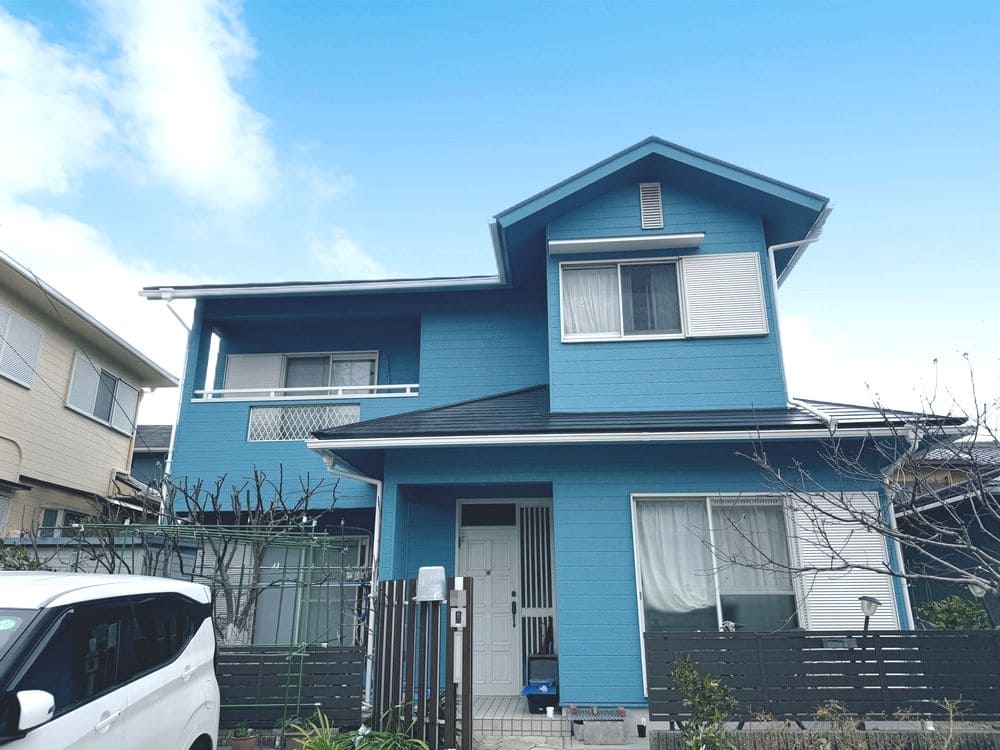 四日市市の外壁屋根塗装をした例　四日市市の外壁塗装をリペイント匠が施工した写真