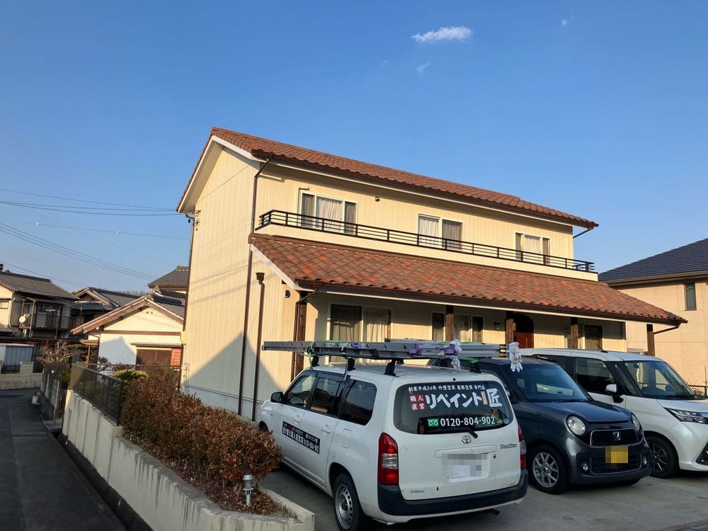 亀山市の外壁塗装をリペイント匠が施工した写真