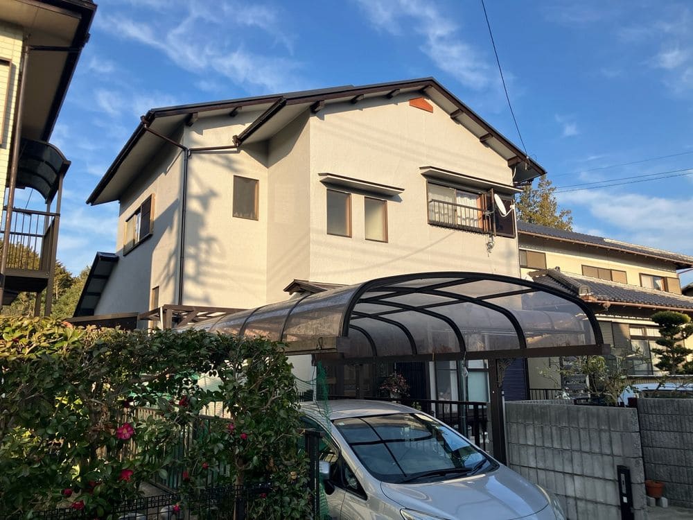 名張市の外壁塗装、屋根塗装をリペイント匠が施工した写真