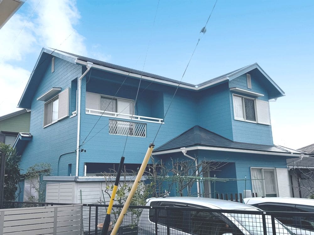 四日市市の外壁屋根塗装をした例　四日市市の外壁塗装をリペイント匠が施工した写真