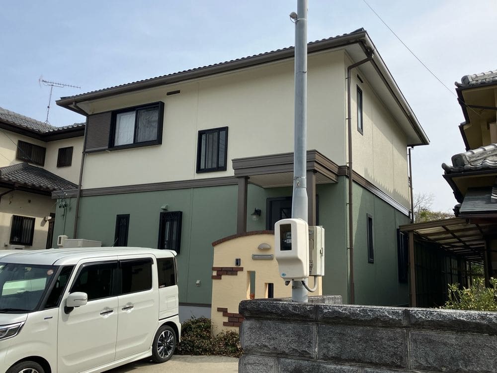 名張市の外壁塗装、屋根塗装をリペイント匠が施工した写真