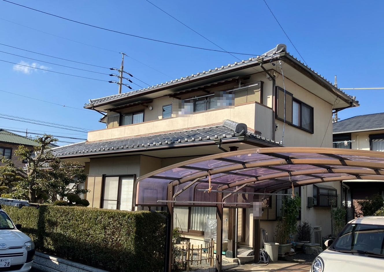 四日市市の外壁塗装をリペイント匠が施工した写真
