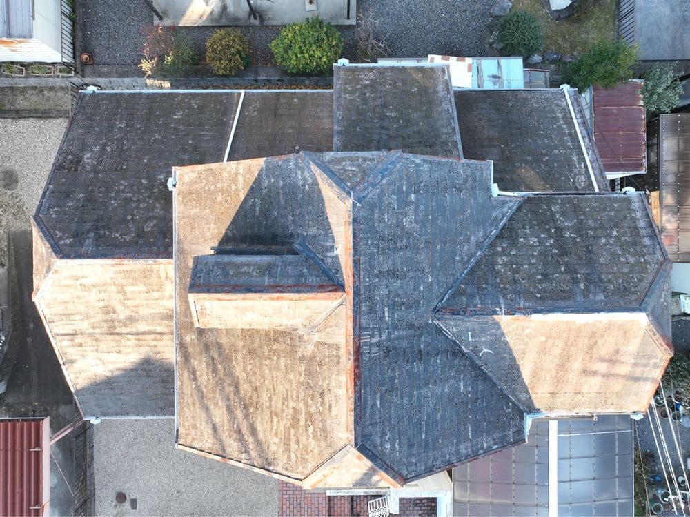四日市市の外壁屋根塗装をした例　四日市市の外壁屋根塗装をリペイント匠が施工した写真