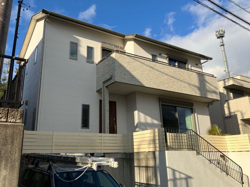 T様(津市河芸町)_施工前_外壁全体 津市の外壁塗装、屋根塗装をリペイント匠が施工した写真