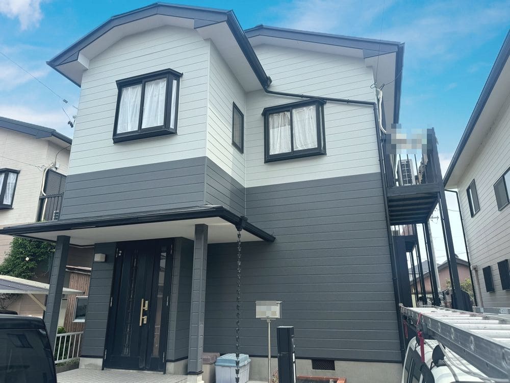 四日市市の外壁屋根塗装をリペイント匠が施工した写真