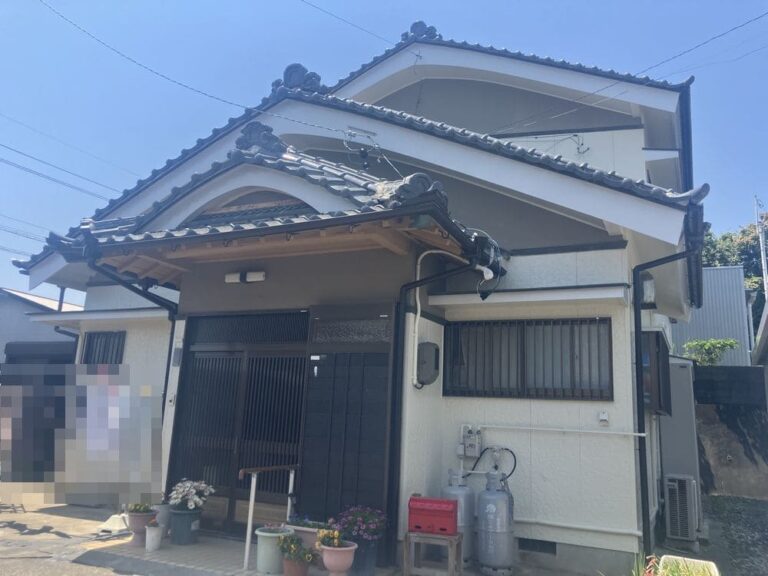 志摩市｜和風住宅を爽やかなお色で塗装│きれいにして頂き有難うございます