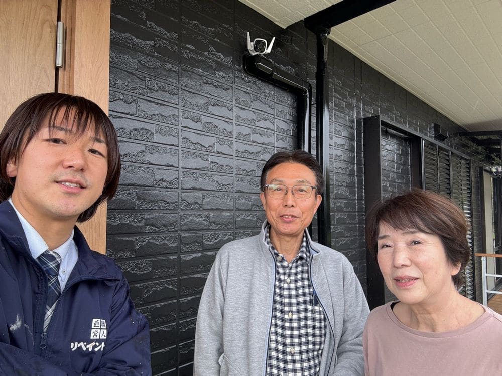 員弁郡東員町の外壁塗装をリペイント匠が施工した写真