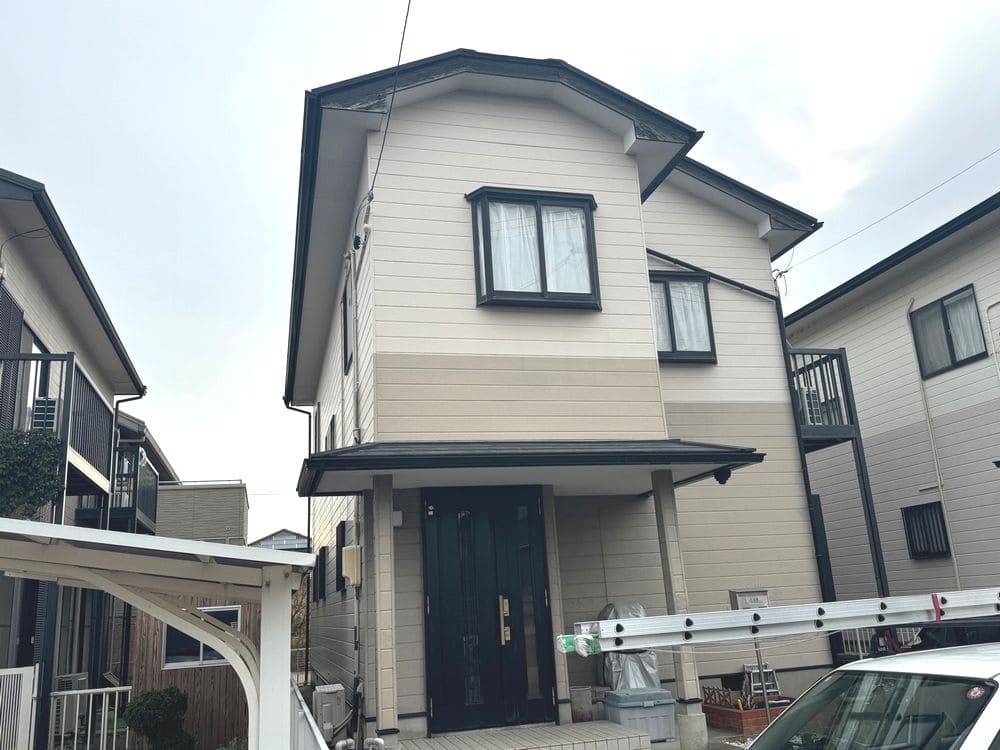 四日市市の外壁屋根塗装をリペイント匠が施工した写真