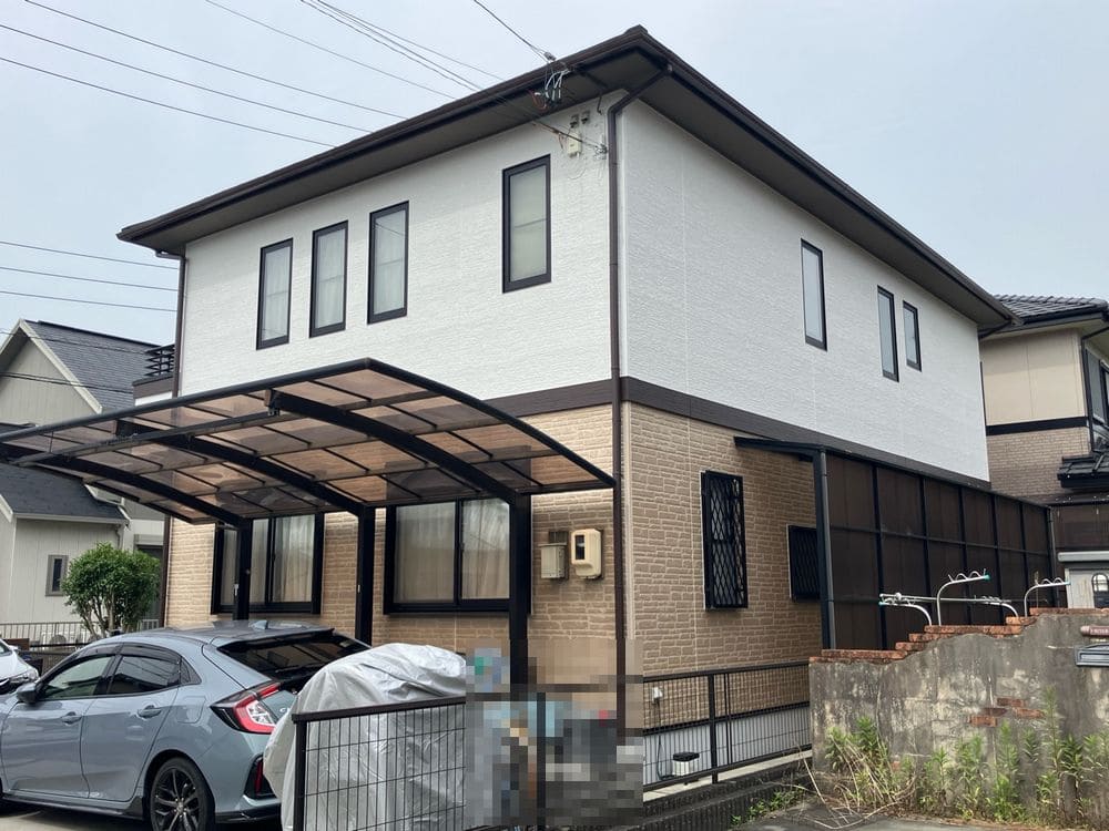 松阪市の外壁塗装をリペイント匠が施工した写真