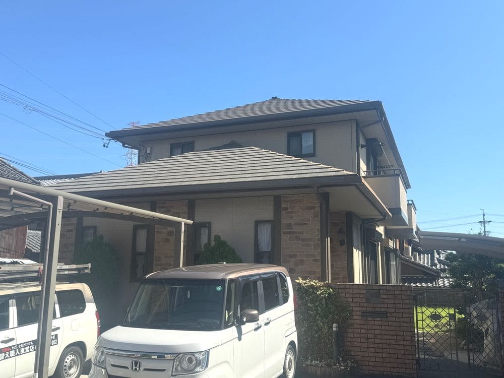 四日市市の外壁、屋根塗装をリペイント匠が施工した写真