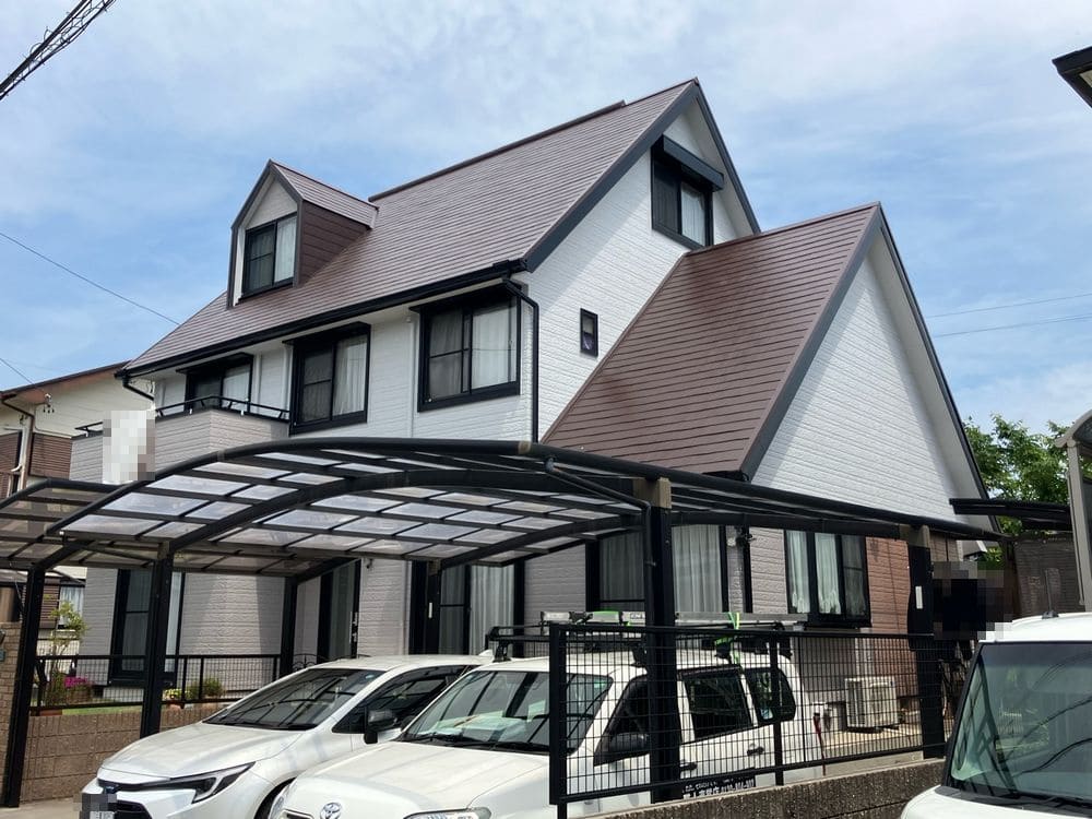 松阪市の外壁塗装、屋根塗装をリペイント匠が施工した写真