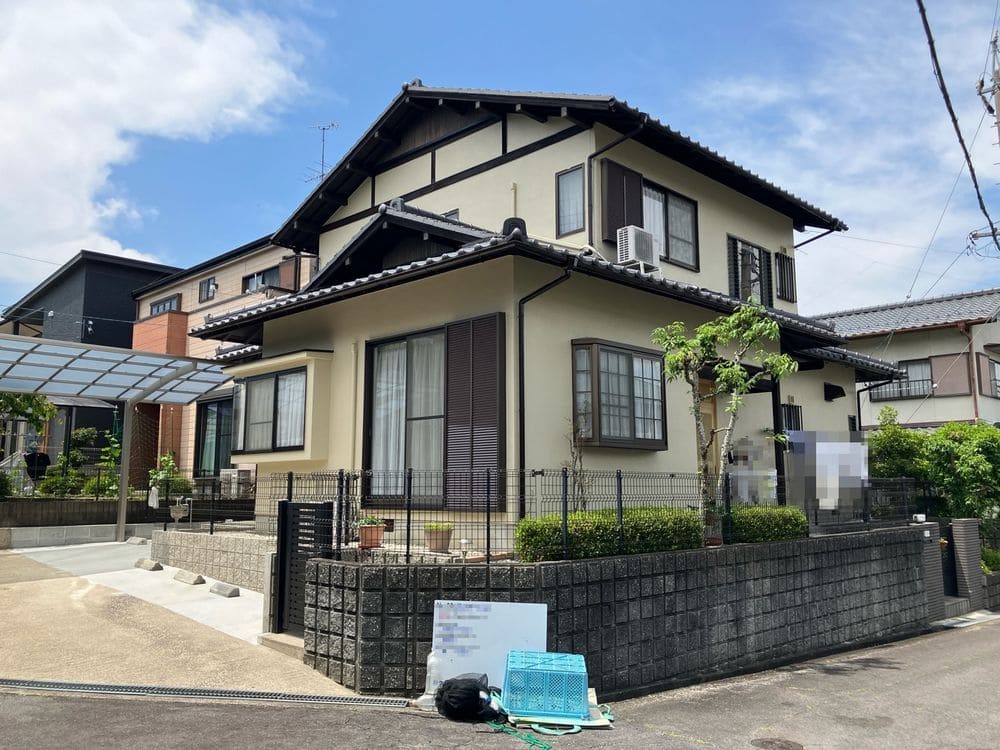 伊賀市の外壁塗装をリペイント匠が施工した写真
