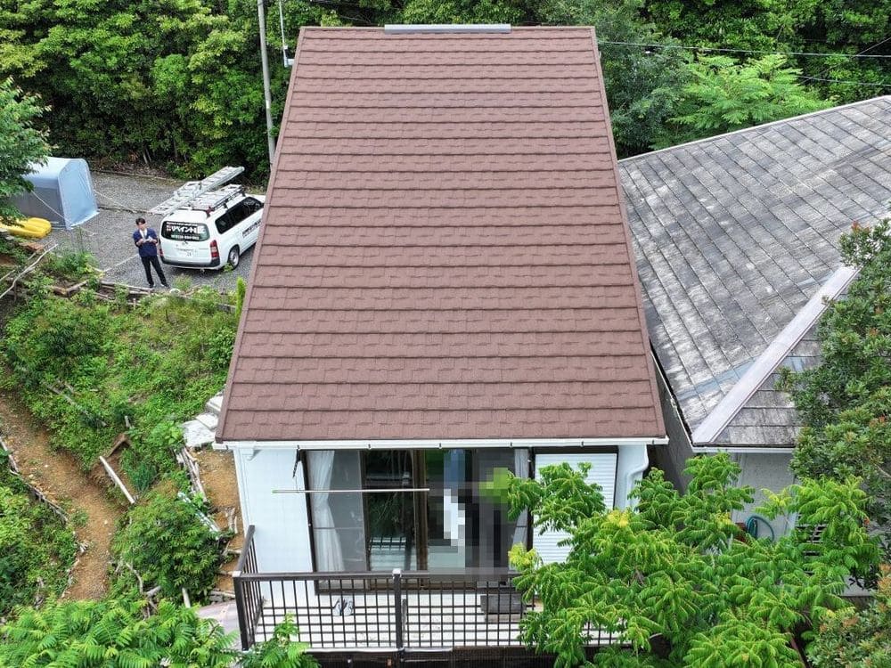 志摩市の外壁塗装、屋根工事をリペイント匠が施工した写真