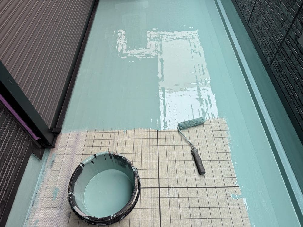 津市の外壁塗装、防水工事をリペイント匠が施工した写真