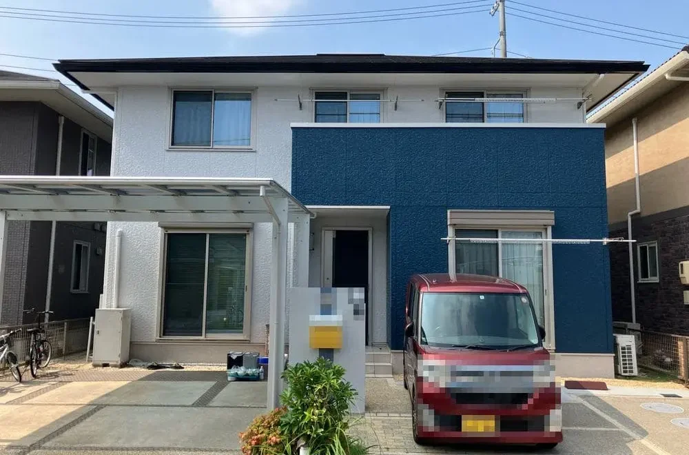 鈴鹿市｜ダイワハウスの住宅を爽やかに塗装｜キレイな仕上がりに家族が大満足