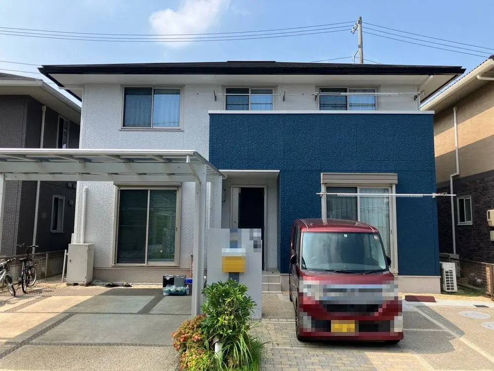 鈴鹿市｜ダイワハウスの住宅を爽やかに塗装｜キレイな仕上がりに家族が大満足