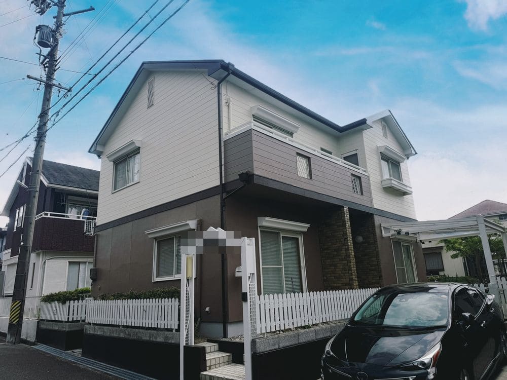 員弁郡東員町の外壁塗装、防水工事をリペイント匠が施工した写真