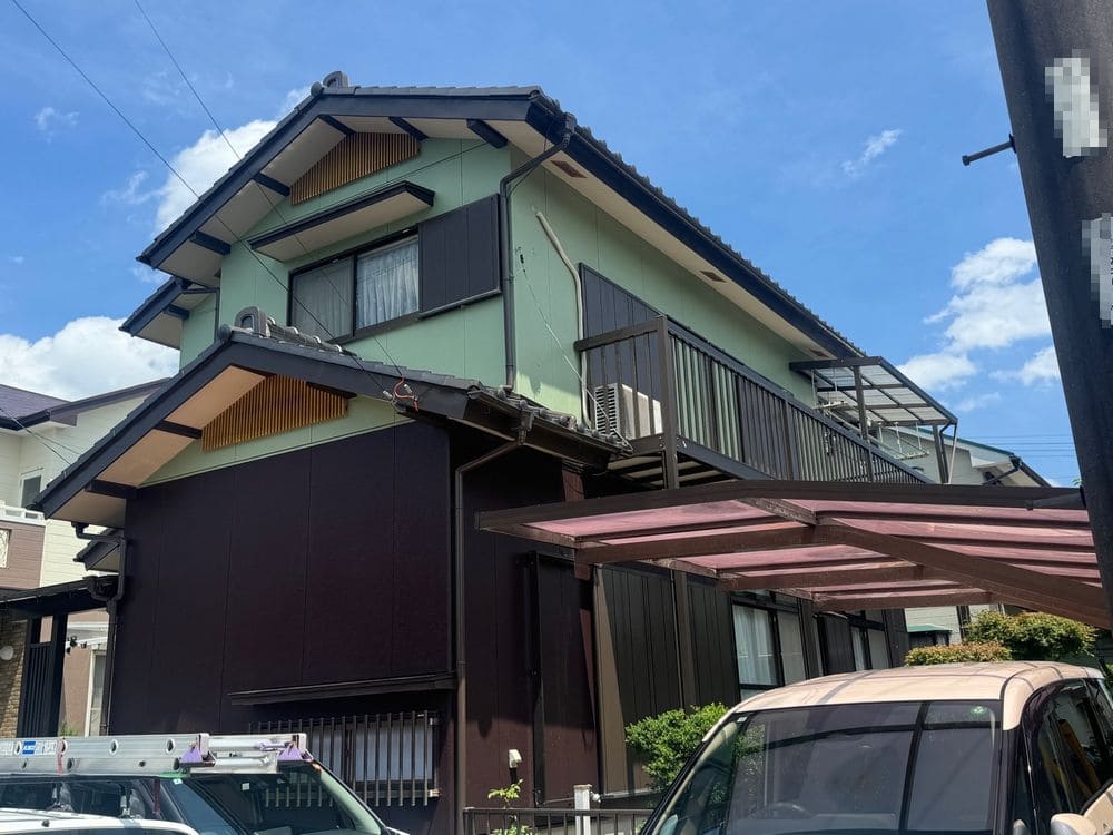 員弁郡の外壁塗装をリペイント匠が施工した写真
