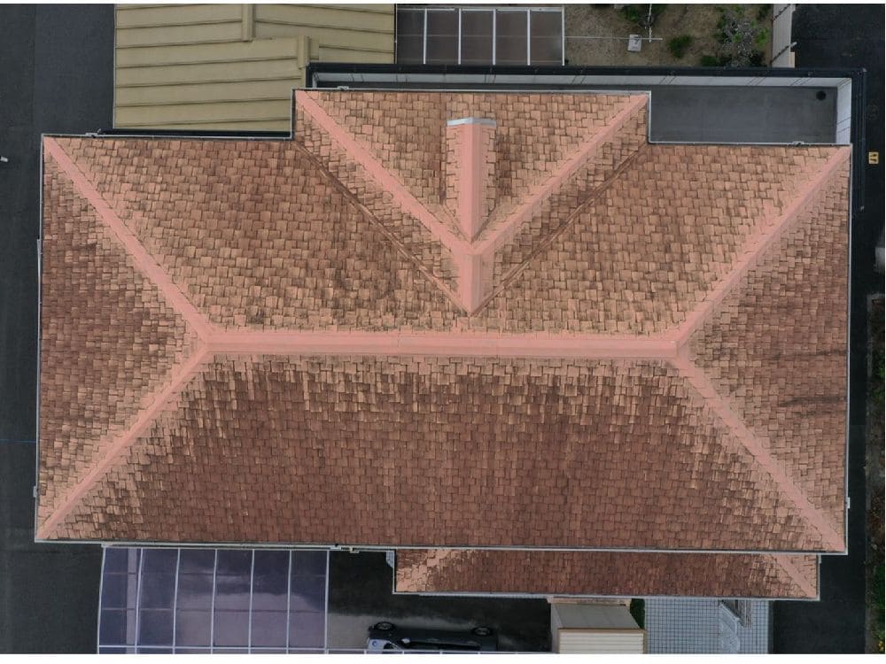 津市の屋根工事をリペイント匠が施工した写真