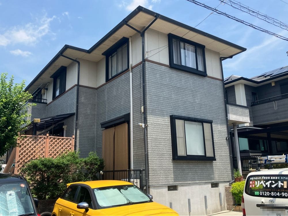 四日市市の外壁塗装をリペイント匠が施工した写真