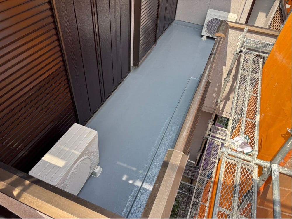 四日市市の外壁塗装、防水工事をリペイント匠が施工した写真