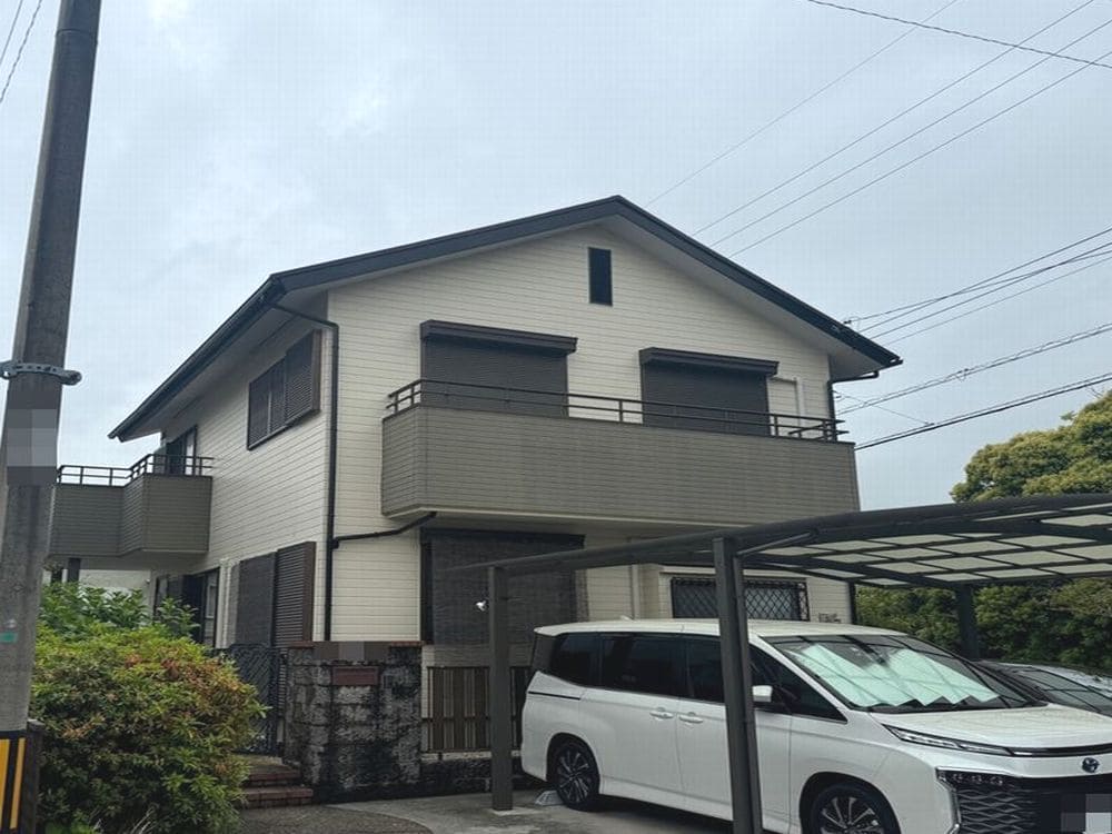 桑名市の外壁塗装、屋根塗装、防水工事をリペイント匠が施工した写真
