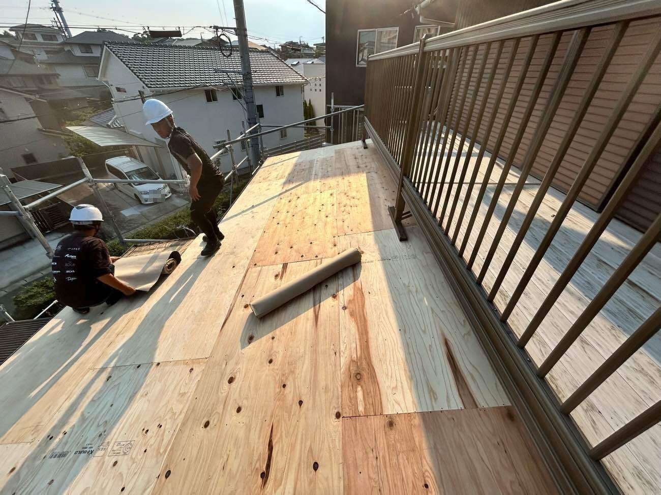 津市の屋根工事をリペイント匠が施工した写真